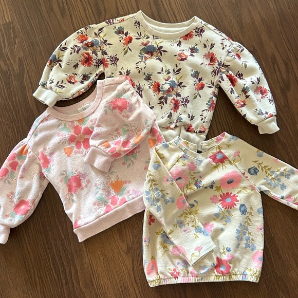 Zara Kids Floral and Bird Print Sweatshirt Set - Picture 3 of 3